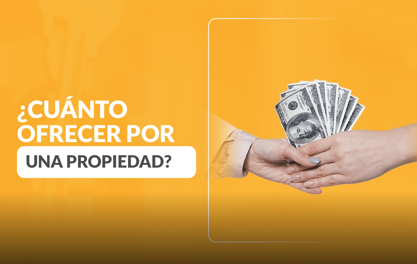 ¿Cuánto debe ofrecer por una propiedad?